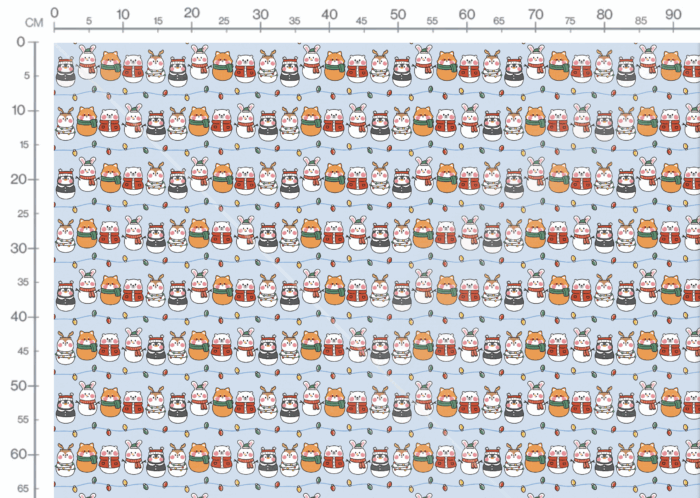 Tissu Imprimé Noel Animaux Mignons Lumieres, 11 tissus au choix – Image 3