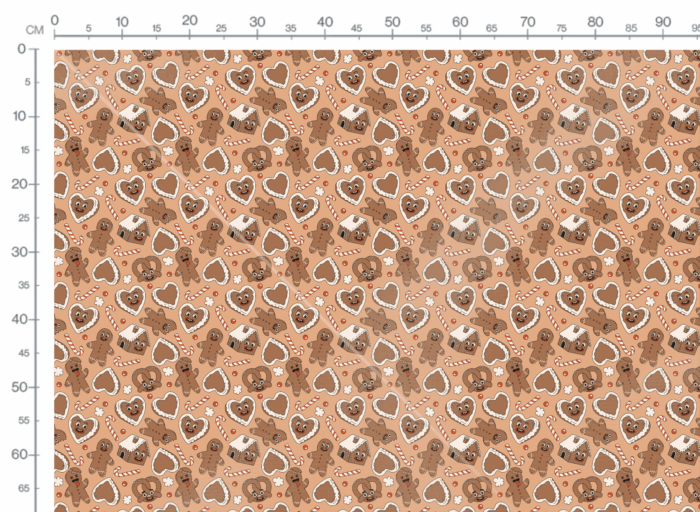 Tissu Imprimé Noel Retro Gourmand, 11 tissus au choix – Image 3