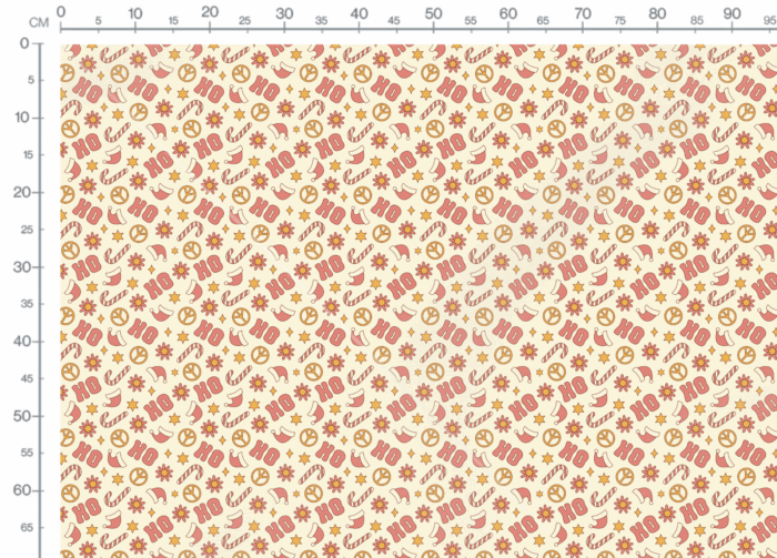 Tissu Imprimé Noel Retro Groovy Hoho, 11 tissus au choix – Image 2