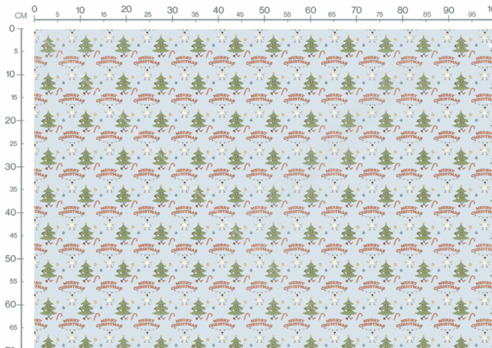 Tissu Imprimé Noel Retro Merry Christmas, 11 tissus au choix – Image 3