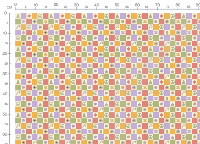 Tissu Imprimé Noel Retro Patchwork, 11 tissus au choix – Image 3