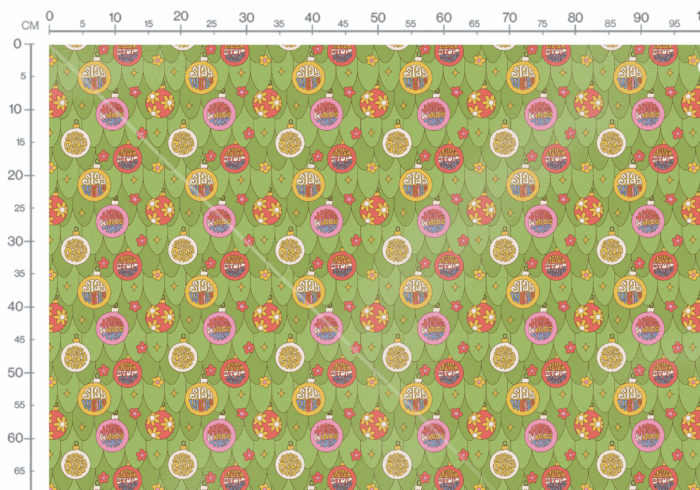 Tissu Imprimé Noel Retro Stay Groovy, 11 tissus au choix – Image 3
