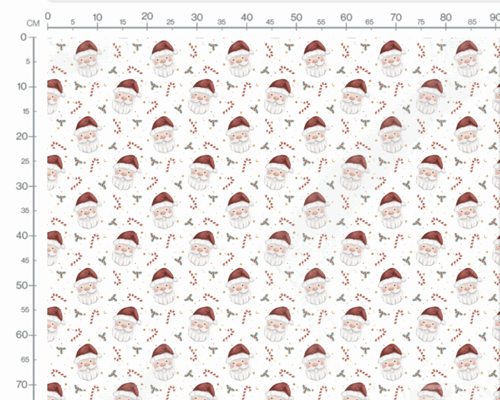 Tissu Imprimé Noel Santa, 2 coloris et 11 tissus au choix – Image 3