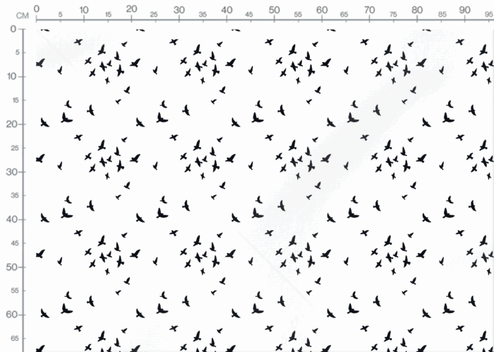 Tissu Imprimé Oiseaux Liberté, 3 coloris et 11 tissus au choix – Image 3