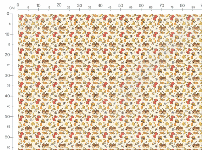 Tissu Imprimé Retro Groovy Automne, 11 tissus au choix – Image 3