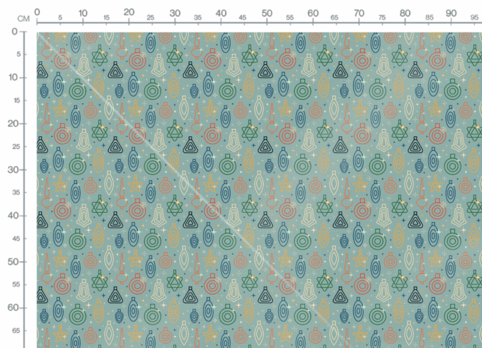 Tissu Imprimé Retro Noel Vintage Deco Lineart, 11 tissus au choix – Image 3