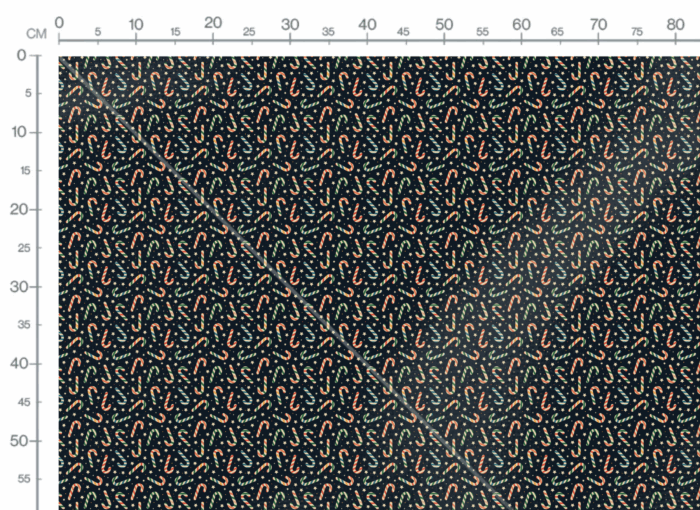 Tissu Imprimé Retro Noel Vintage Nuit Candy, 11 tissus au choix – Image 3