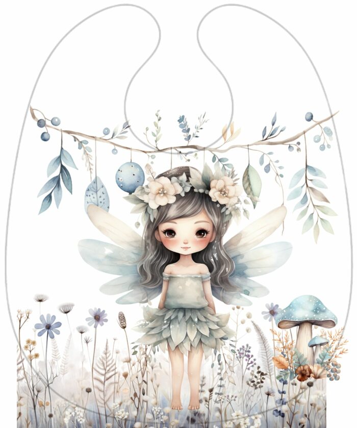Panneau Bavoir Fée Foret Boho
