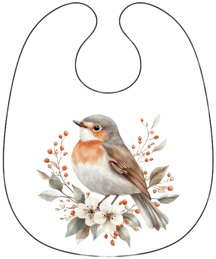 Panneau Bavoir de Noel Boho Oiseau