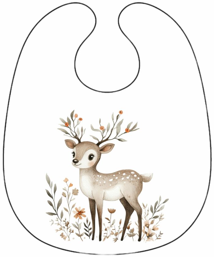 Panneau Bavoir de Noel Boho Renne