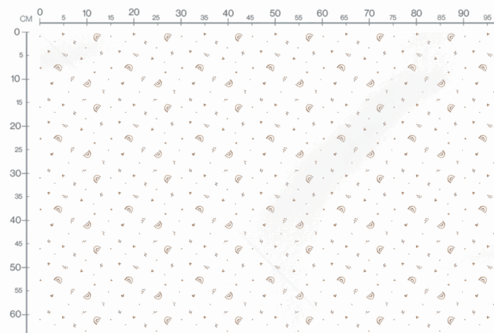 Tissu Imprimé Arc-en-ciel Petit Coeur, 11 tissus au choix – Image 3