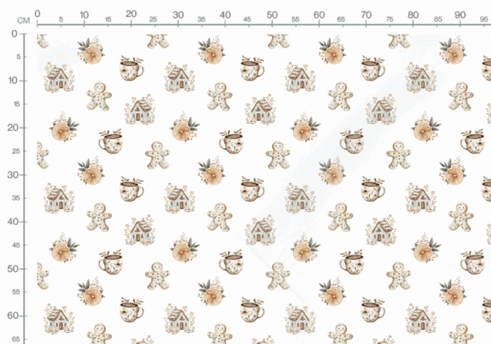 Tissu Exclusif Noel Boho Gourmand, 11 tissus au choix – Image 3