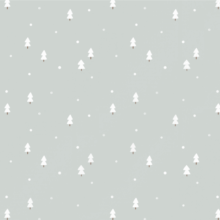 Tissu Imprimé Sapin Minimaliste Menthe, 11 tissus au choix