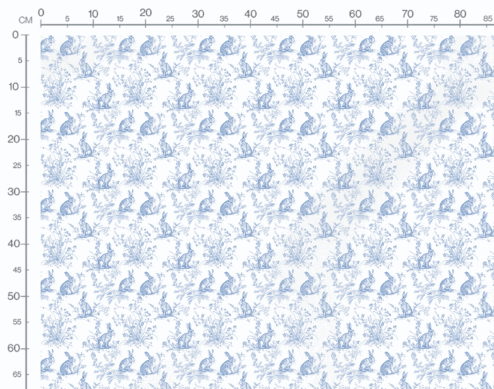 Tissu Inspiration Toile de Jouy Lapin Campagne, 11 tissus au choix – Image 3