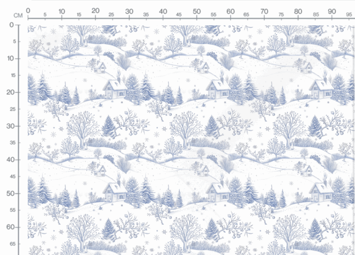 Tissu Inspiration Toile de Jouy Hiver, 11 tissus au choix – Image 3