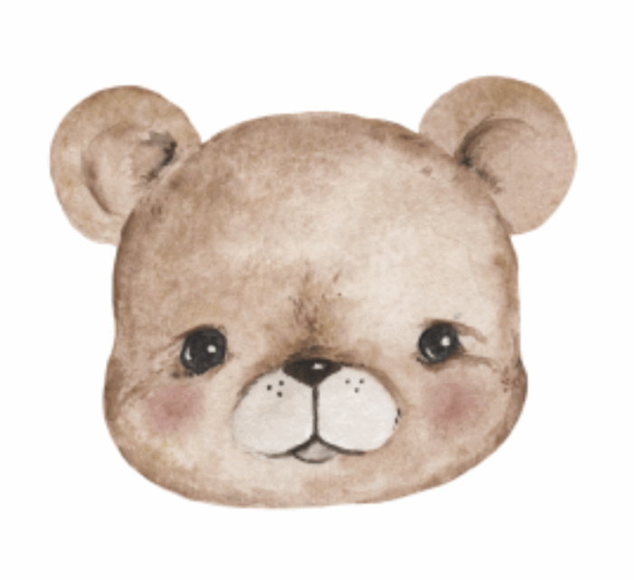 Motif Thermocollant pour tissus Ourson Mignon