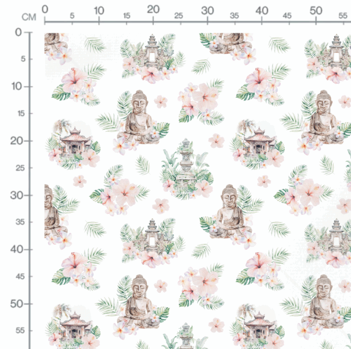 Tissu Exclusif Bali Bouddha, 11 tissus au choix – Image 2