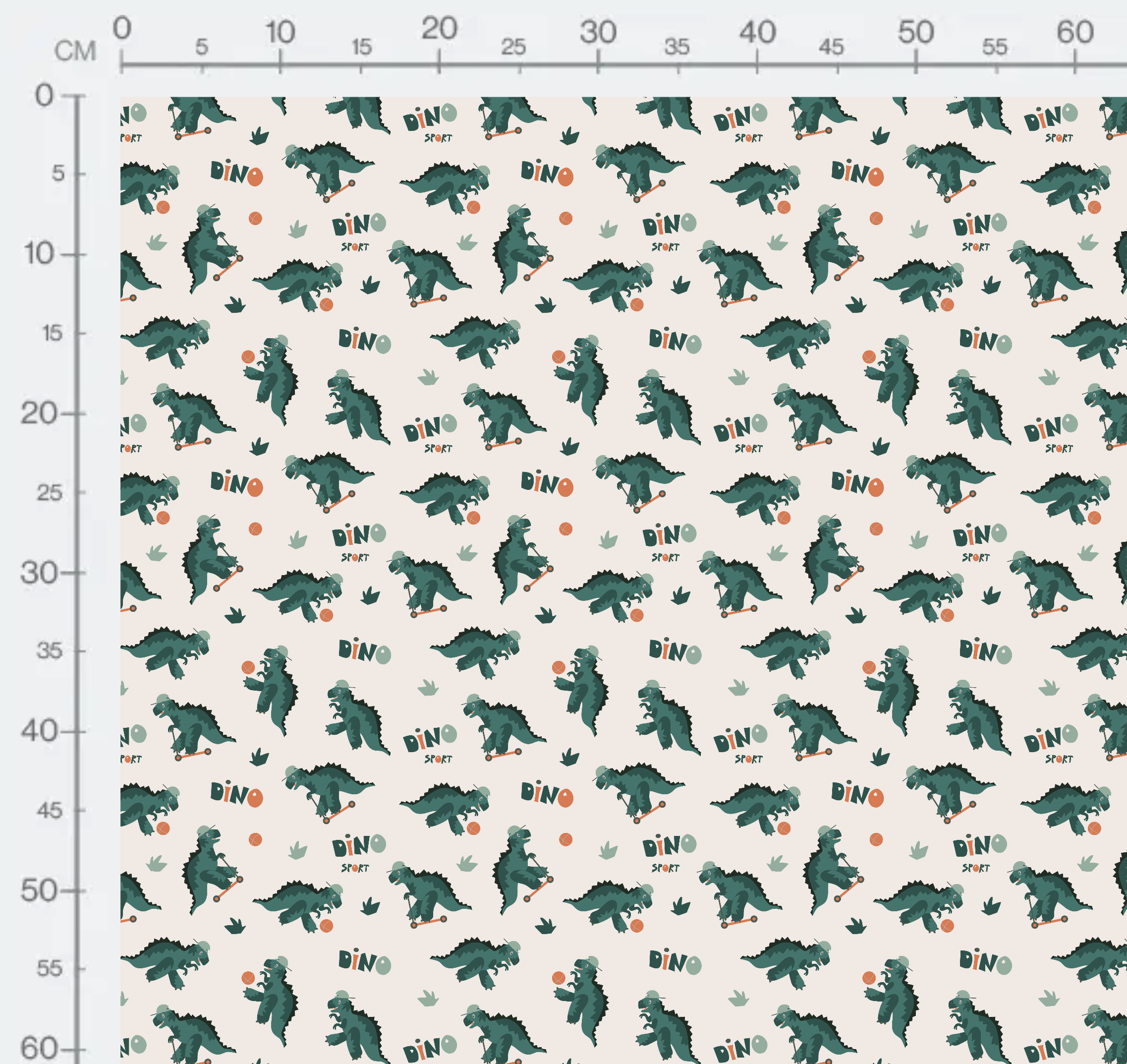 Tissu Imprimé Dinosaure Trottinette, 10 tissus au choix – Image 2