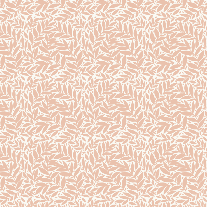 Tissu Imprimé Boho Feuilles Blush, 10 tissus au choix