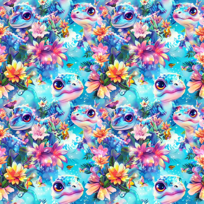 Tissu Imprimé Dinosaure 3d Bleu, 10 tissus au choix – Image 3