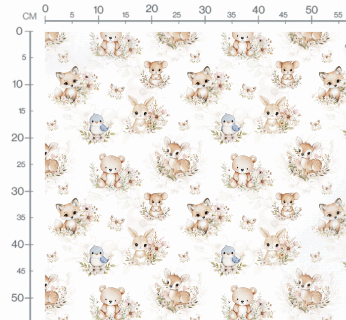 Tissu Exclusif Lapin Biche Renard, 11 tissus au choix – Image 2