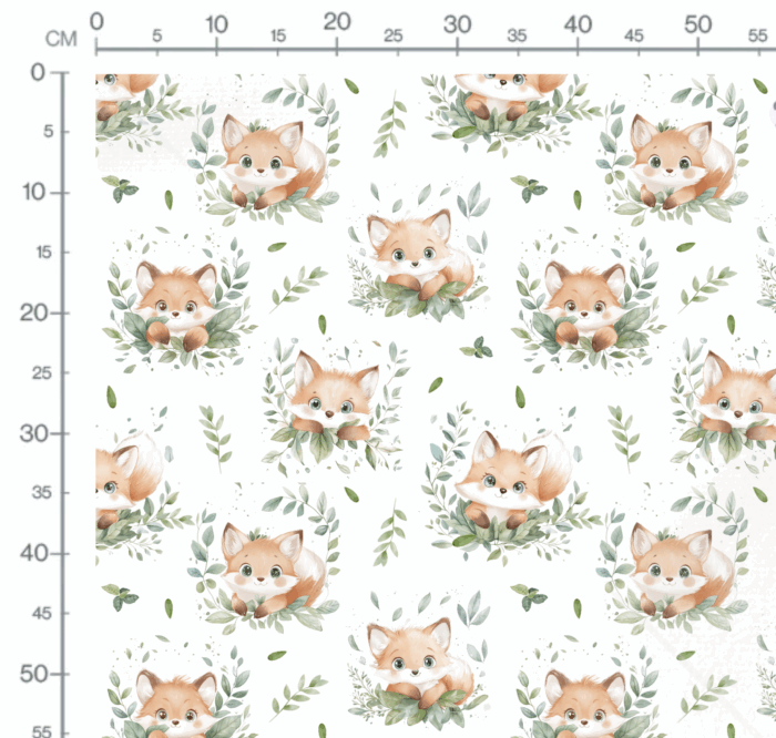 Tissu Exclusif Renard et Feuilles, 11 tissus au choix – Image 3