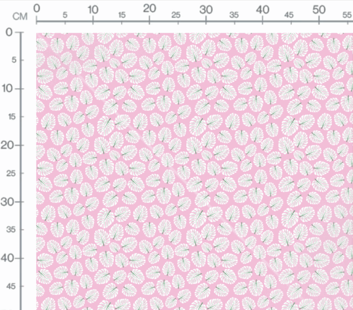 Tissu Imprimé Feuille Tropicale Fond Rose, 10 tissus au choix – Image 3