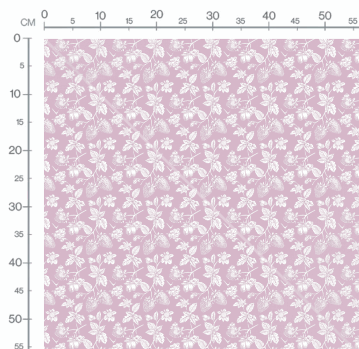 Tissu Inspiration Toile de Jouy Fraises Rose, 11 tissus au choix – Image 3