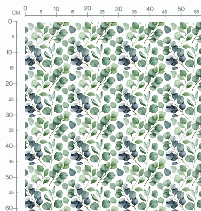 Tissu Imprimé Eucalyptus Feuilles Gratitude, 10 tissus au choix – Image 2
