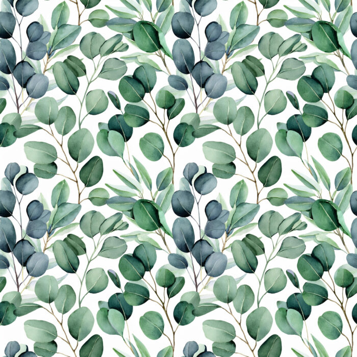 Tissu Imprimé Eucalyptus Feuilles Perseverance, 10 tissus au choix