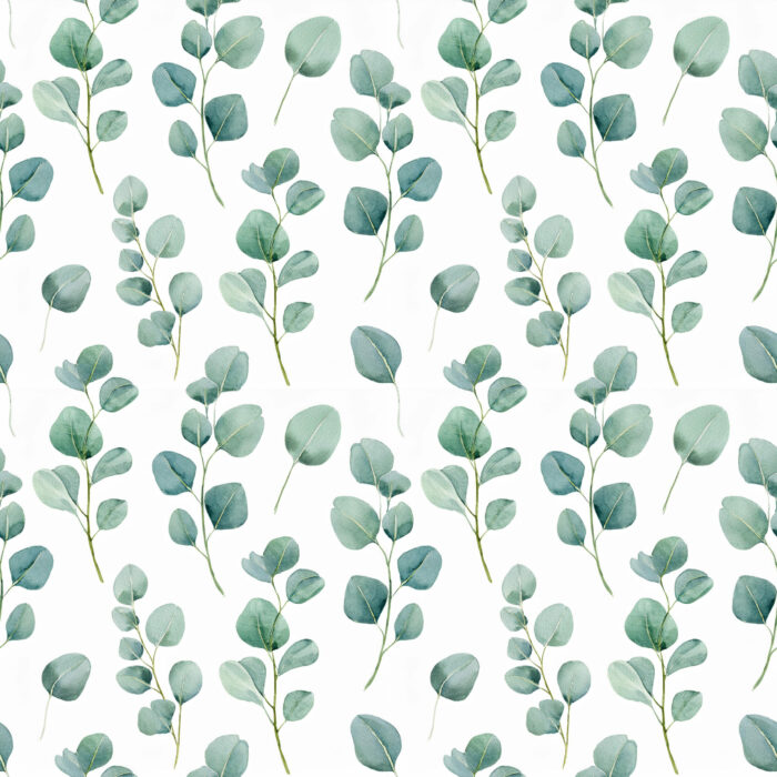 Tissu Imprimé Eucalyptus Feuilles Simplicité, 10 tissus au choix