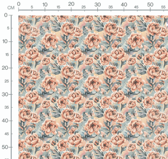 Tissu Imprimé Fleuri Printemps Vintage Blush, 10 tissus au choix – Image 2