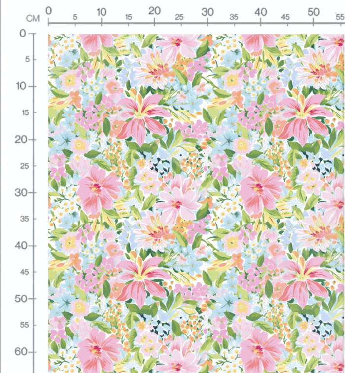 Tissu Imprimé Fleurs de Printemps Leonie, 10 tissus au choix – Image 4