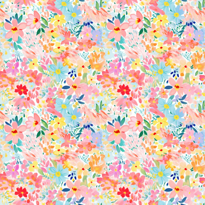 Tissu Imprimé Fleurs de Printemps Aya, 10 tissus au choix