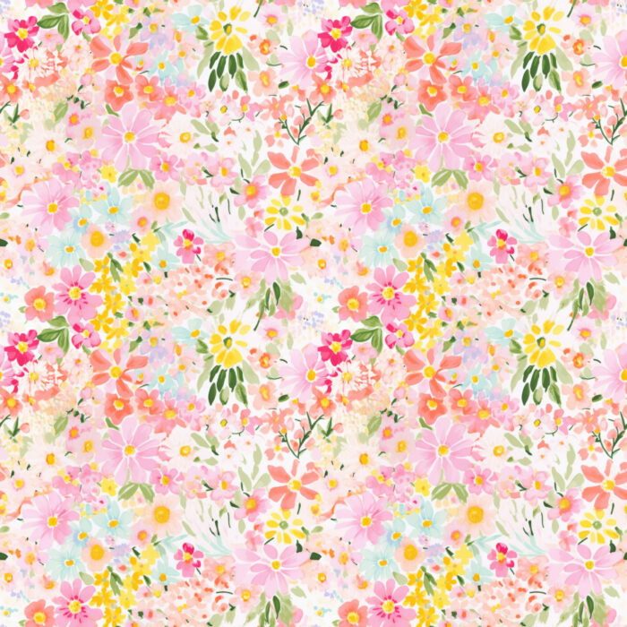 Tissu Imprimé Fleurs de Printemps Emilie, 10 tissus au choix