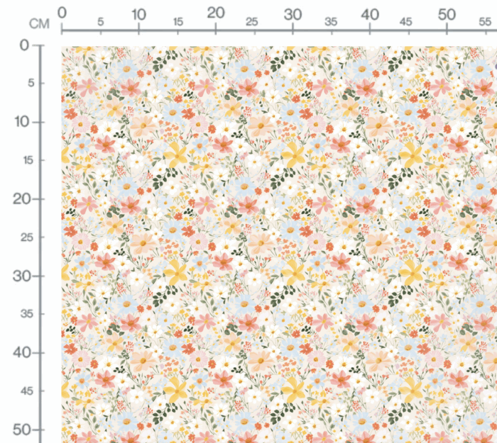 Tissu Imprimé Fleurs de Printemps Laura, 10 tissus au choix – Image 3