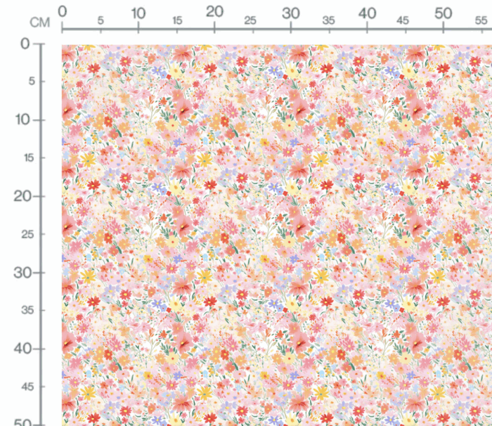 Tissu Imprimé Fleurs de Printemps Lea, 10 tissus au choix – Image 3