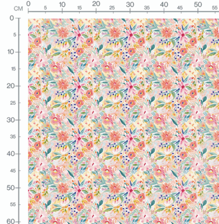 Tissu Imprimé Fleurs de Printemps Lina, 10 tissus au choix – Image 3