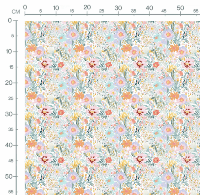 Tissu Imprimé Fleurs de Printemps Romy, 10 tissus au choix – Image 2