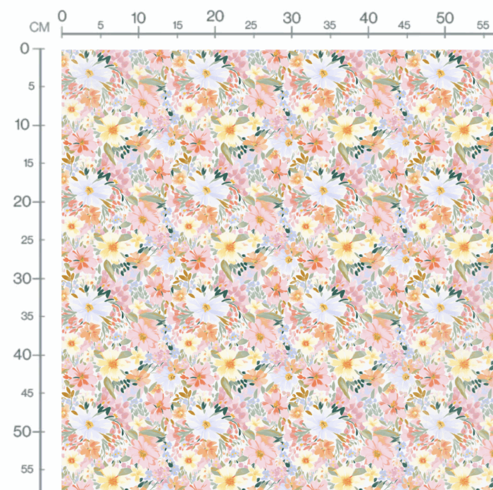 Tissu Imprimé Fleurs de Printemps Sonia, 10 tissus au choix – Image 3