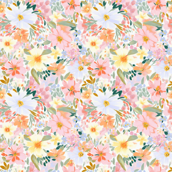 Tissu Imprimé Fleurs de Printemps Sonia, 10 tissus au choix