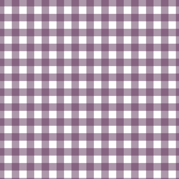 Tissu Imprimé Vichy 50 Violet Prune, 10 tissus au choix