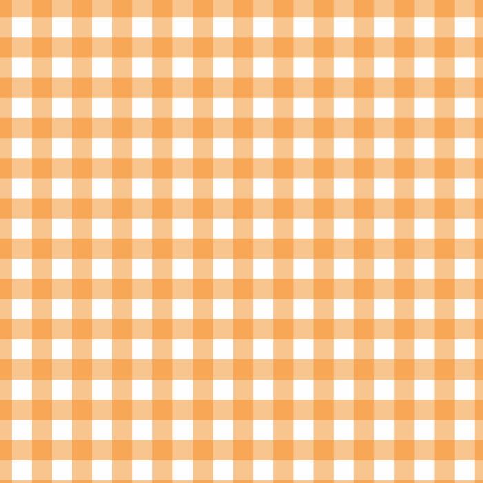 Tissu Imprimé Vichy 78 Orange, 10 tissus au choix