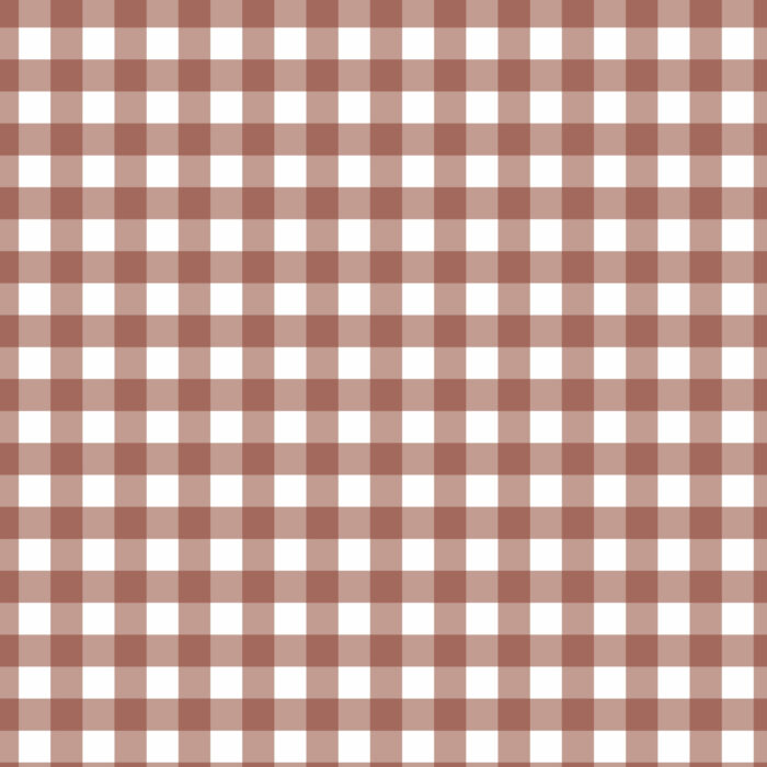 Tissu Imprimé Vichy 85 Chocolat, 10 tissus au choix