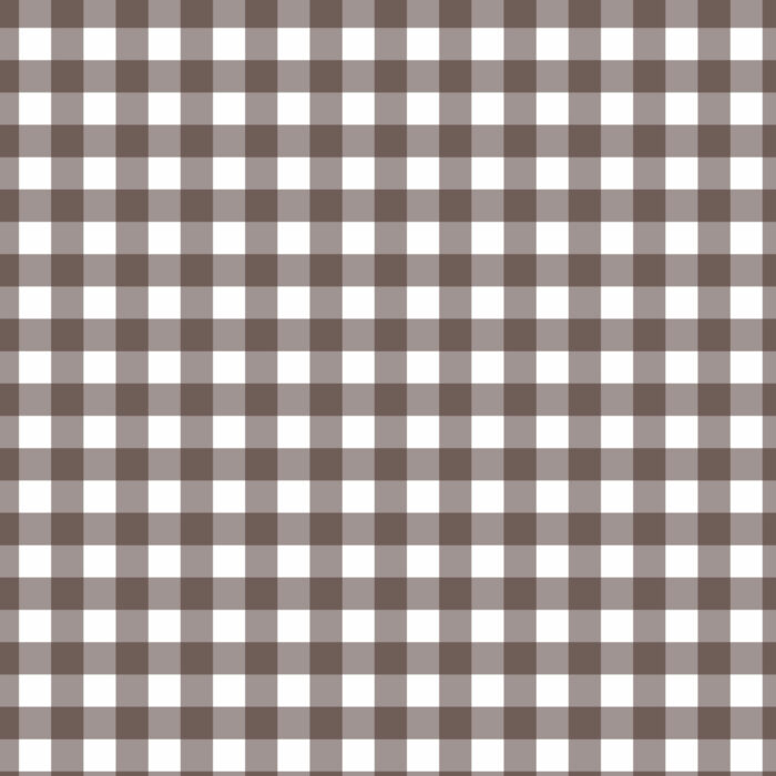 Tissu Imprimé Vichy 88 Chocolat Noir, 10 tissus au choix