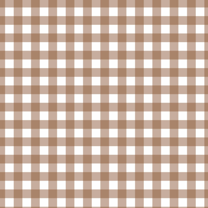 Tissu Imprimé Vichy 89 Café, 10 tissus au choix