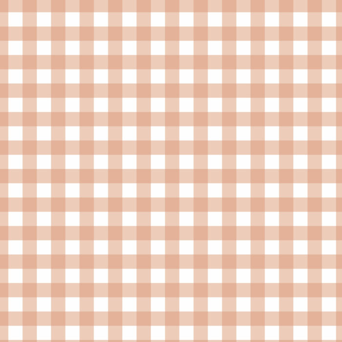 Tissu Imprimé Vichy 90 Nude, 10 tissus au choix