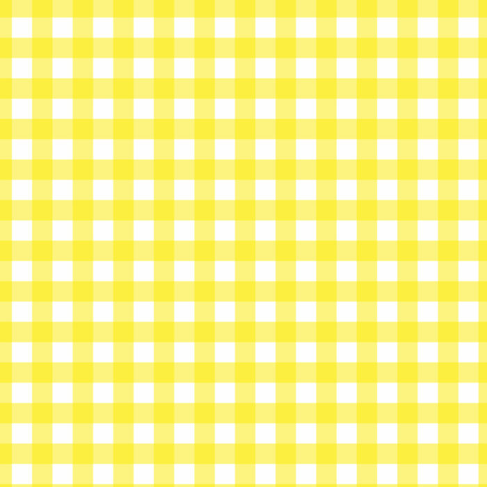 Tissu Imprimé Vichy 06 Jaune Jonquille, 10 tissus au choix