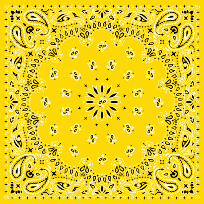 Tissu Imprimé Bandana Paisley 39 Soleil Carré, 10 tissus au choix