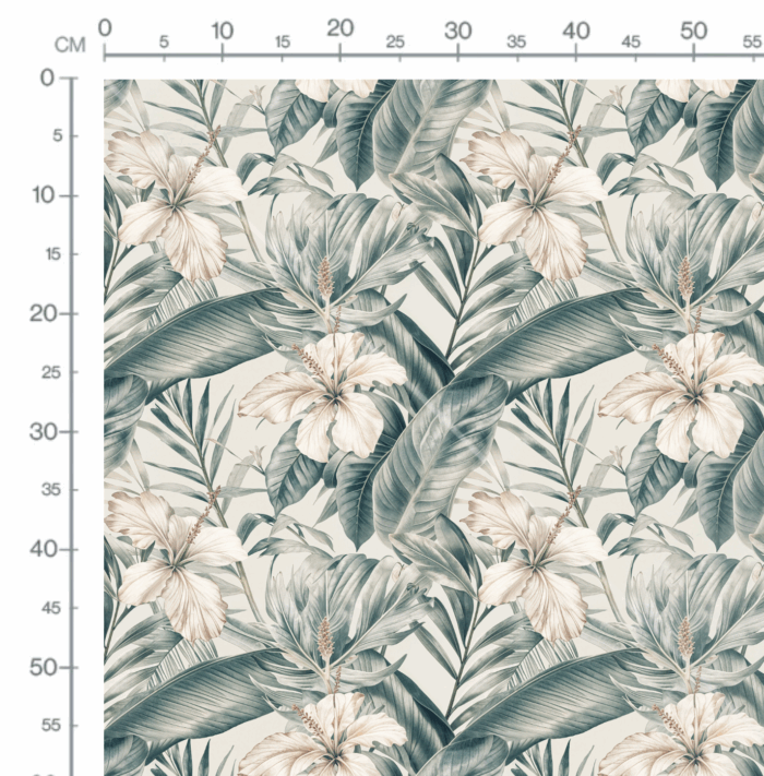 Tissu Feuilles Hibiscus Vintage, 10 tissus au choix – Image 3